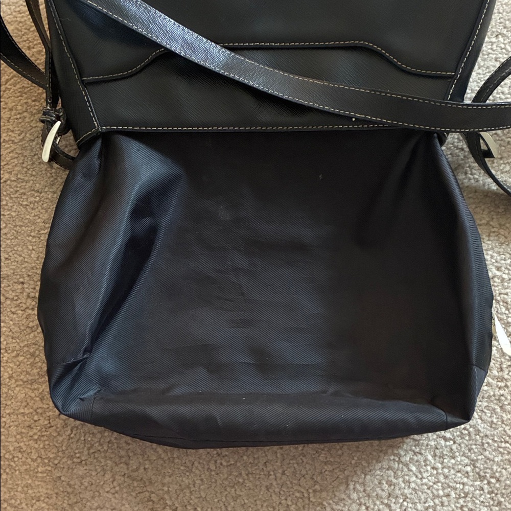 Danier Leather Crossbody Adjustable Strap Saddle Bag - Black - Picture 12 of 12